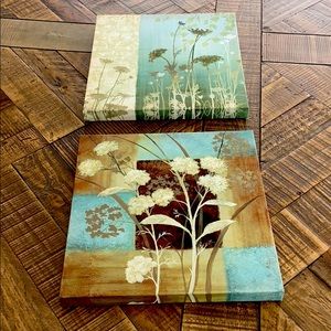 Set of 2 (11x11) floral wall art